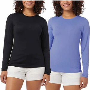 32 degrees ladies air mesh long sleeve tees 2pk